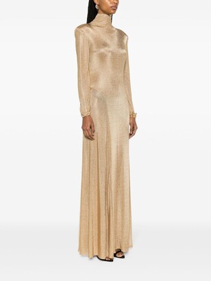 【Tom Ford】 High-neckジャージ maxiドレス TOM FORD - Viscose Jersey Turtleneck L/s Maxi Dress TOM FORD
